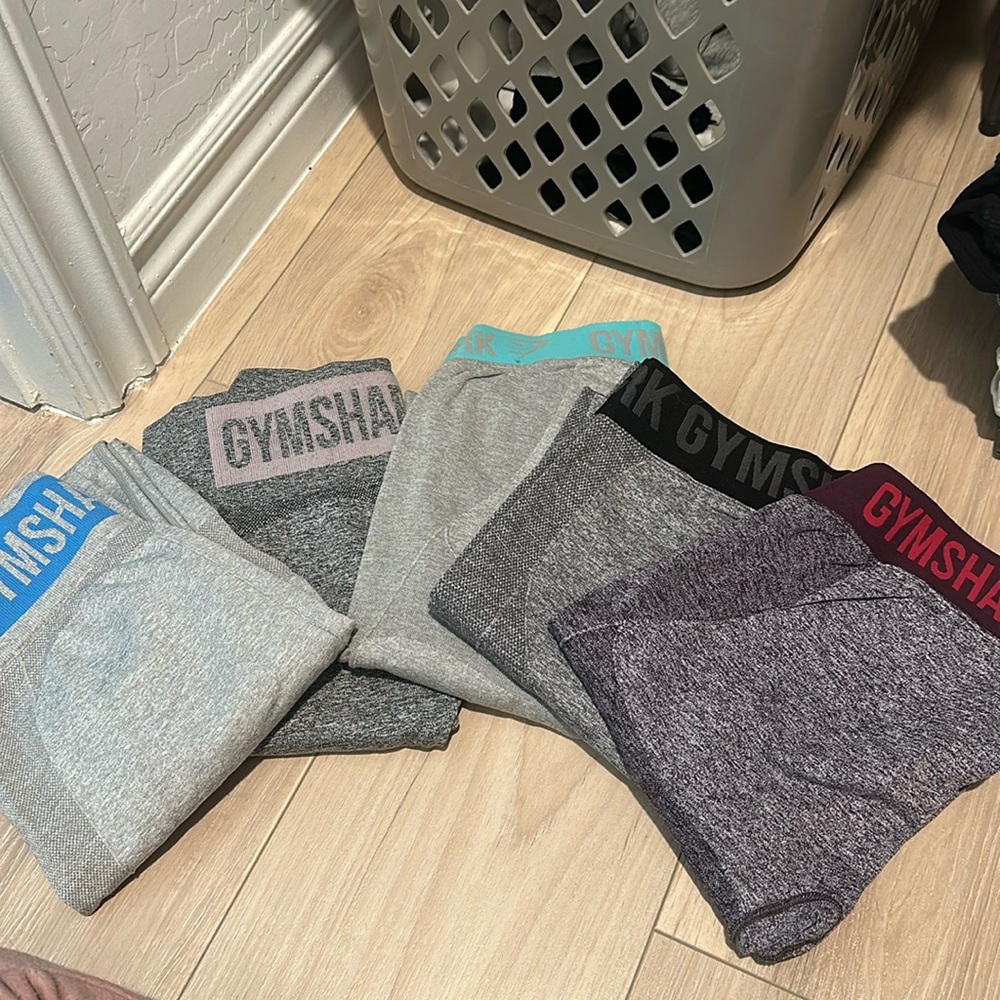 Set of 5 Gymshark Flex Leggings size Small